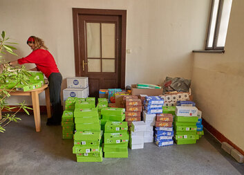 Potravinová sbírka pro Ukrajinu