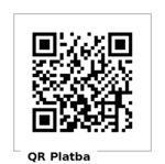 QR kód s číslem účtu Tříkrálové sbírky a variabilním symbolem 777955001